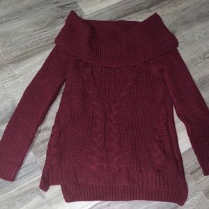 Burgundy sweater